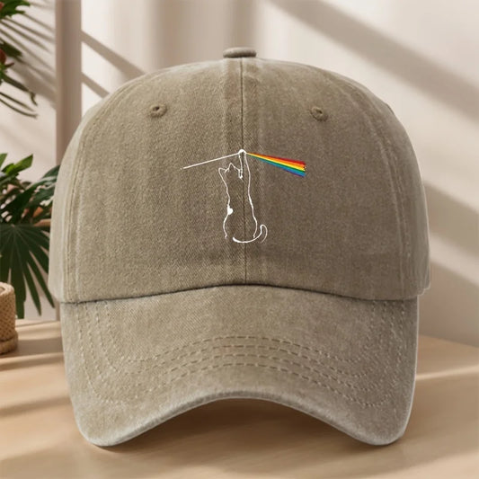 Casquette LGBT Chat Arc-en-ciel