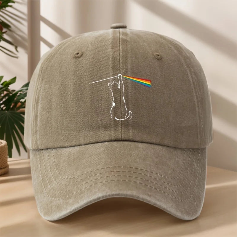 Casquette LGBT Chat Arc-en-ciel