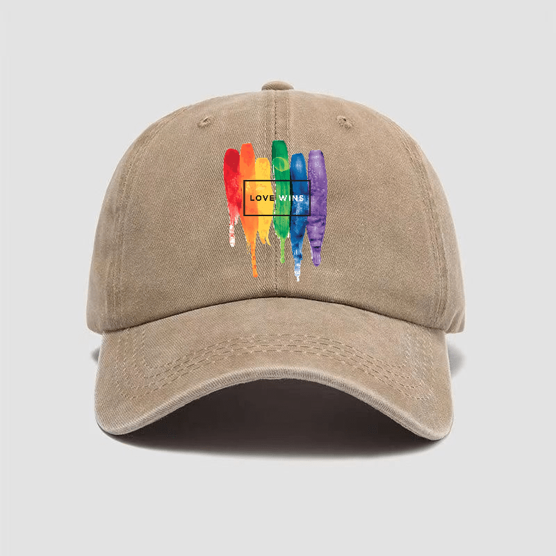 Casquette LGBT Love Wins Beige