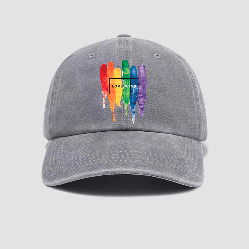 Casquette LGBT Love Wins Gris
