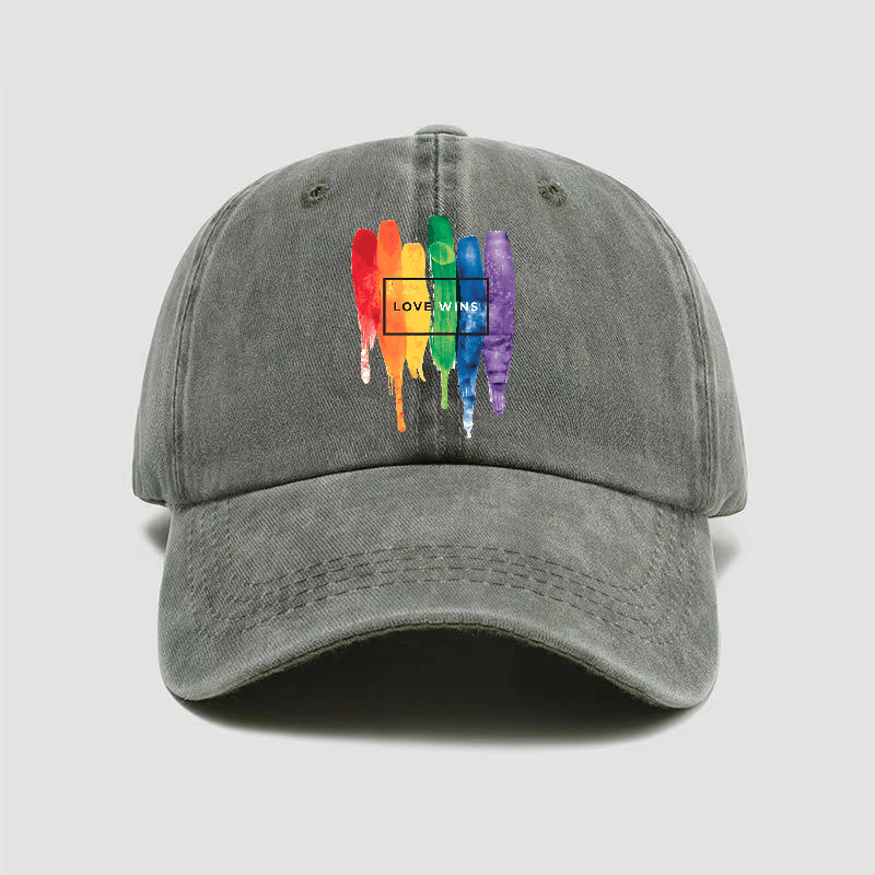 Casquette LGBT Love Wins Kaki
