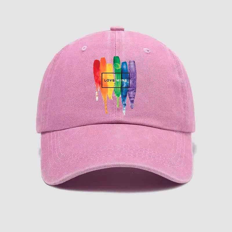 Casquette LGBT Love Wins Rose
