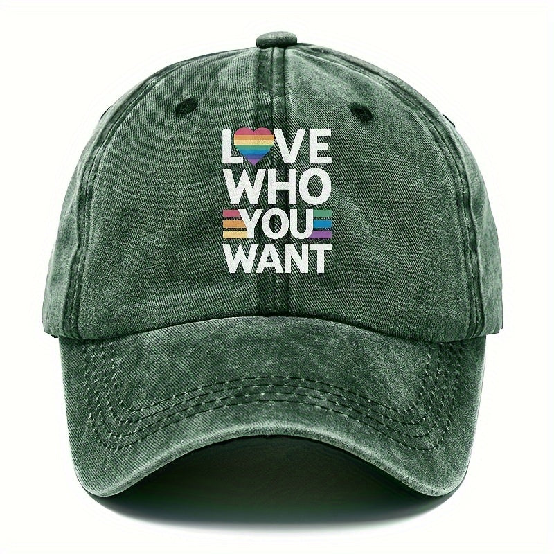 Casquette Verte LGBT Love Who You Want