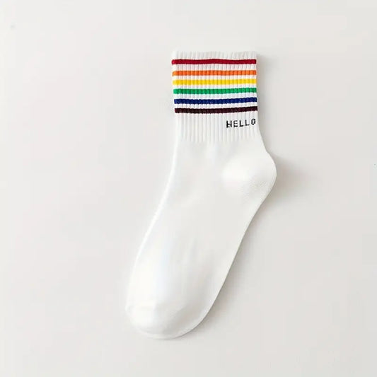 Chaussettes Hello LGBT Arc-en-ciel