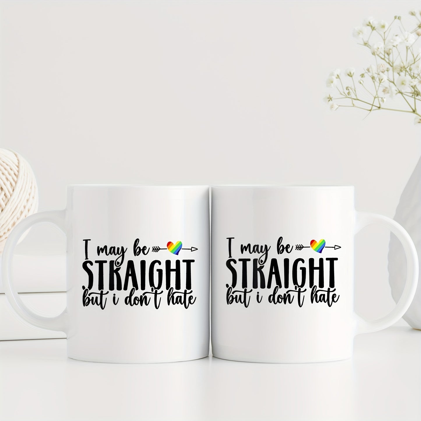 Mug LGBT — Straight don't hate