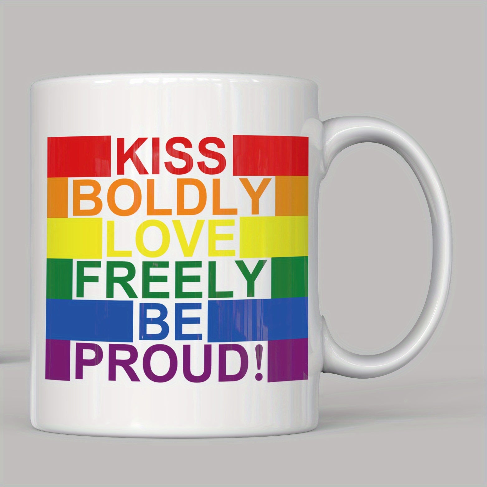 Mug LGBT <br/> Kiss Love Be Proud