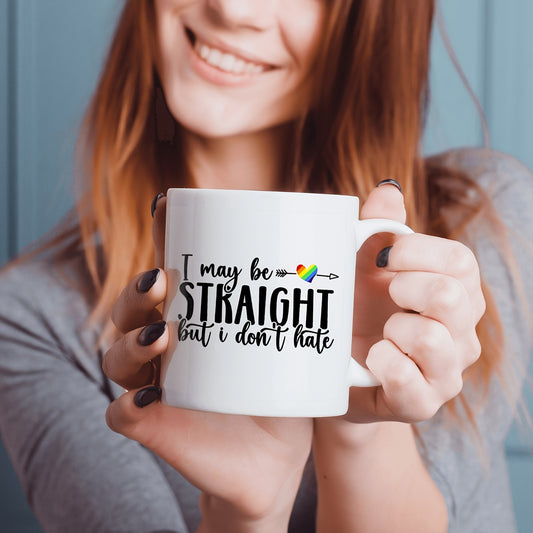 Mug LGBT — Straight don't hate