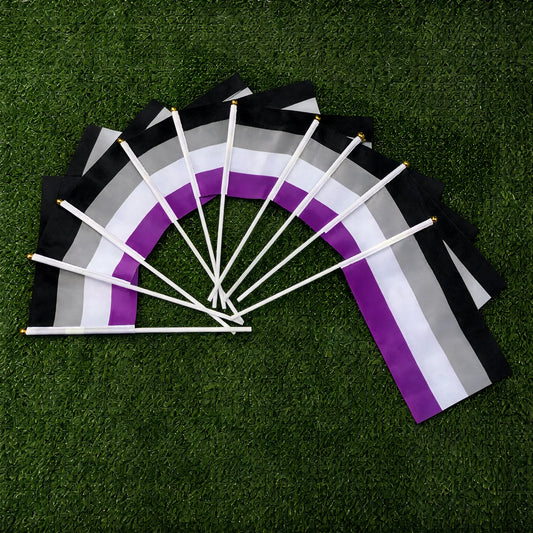 Petits Drapeaux Asexuels pour la Pride