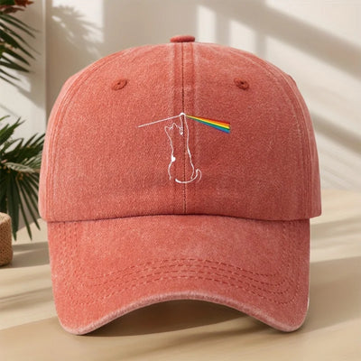 Casquette LGBT Chat Arc-en-ciel