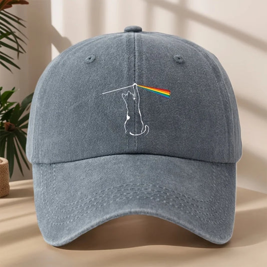Casquette LGBT Chat Arc-en-ciel
