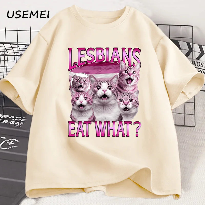 T-shirt Lesbien — Wait... Lesbians Eat What