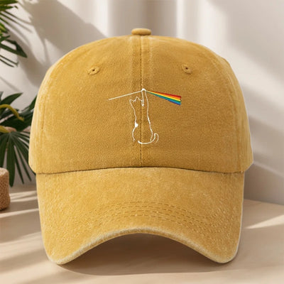Casquette LGBT Chat Arc-en-ciel