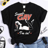 T-shirt Noir Sounds Gay Pin-Up