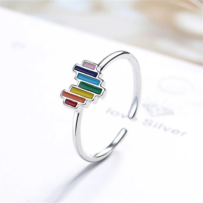 Bague LGBT — Coeur Coloré