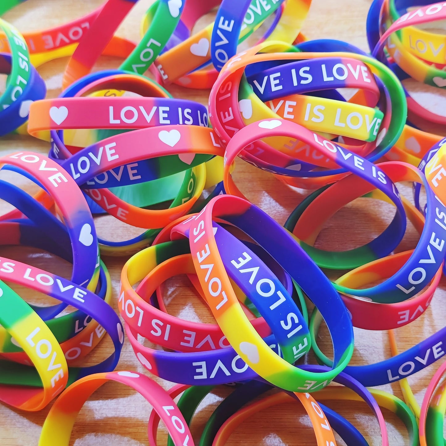 Bracelets Silicone LGBT — Lot de 20
