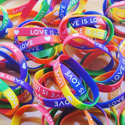 Bracelets Silicone LGBT — Lot de 20