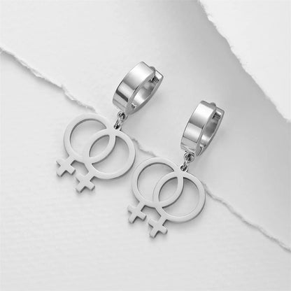 Boucles d'oreilles Lesbiennes — Double Vénus