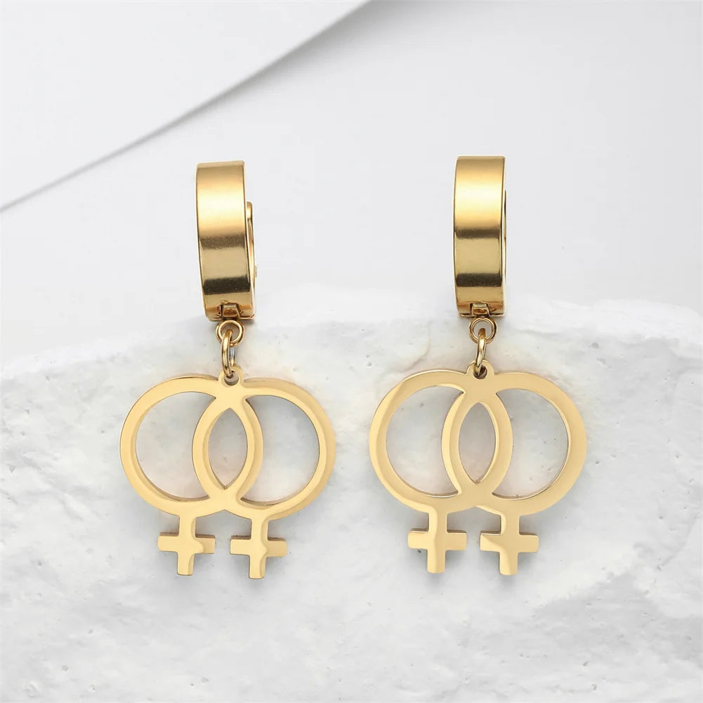 Boucles d'oreilles Lesbiennes — Double Vénus