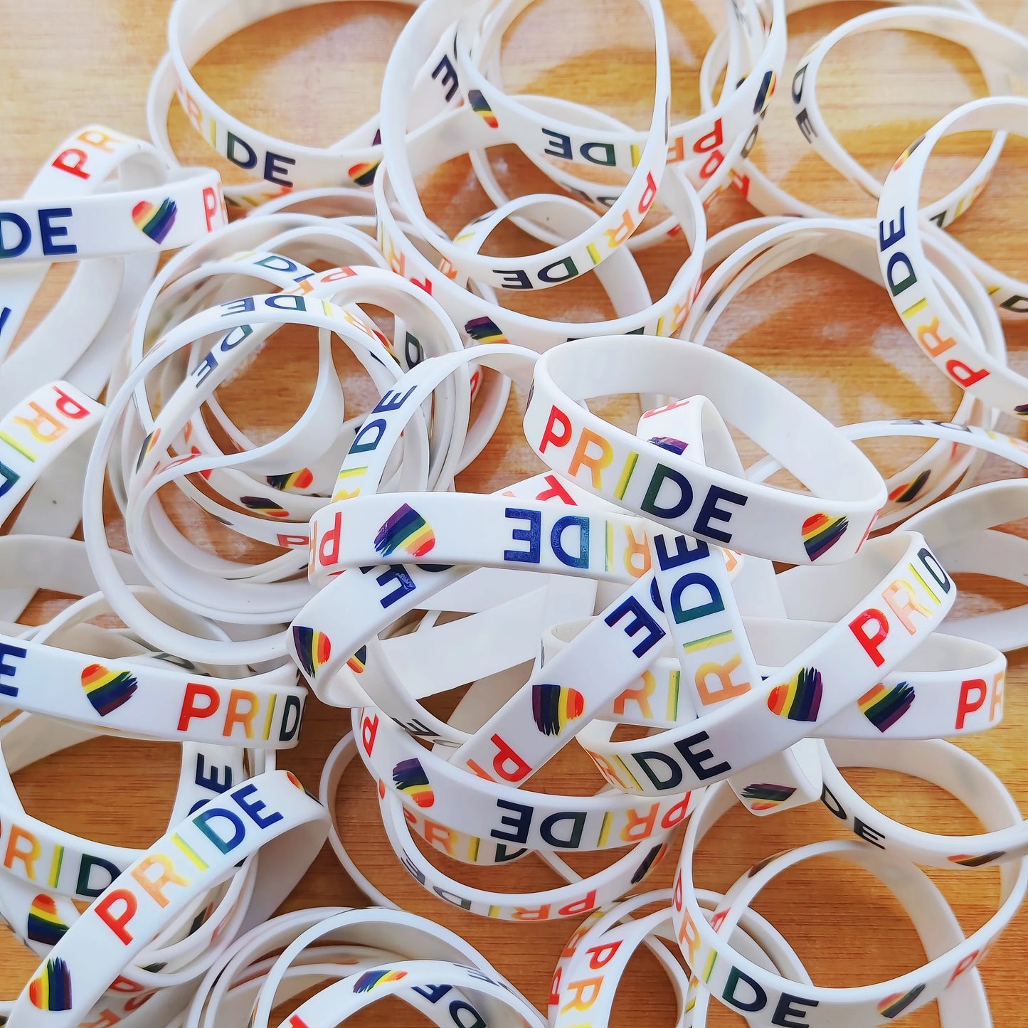 Bracelets Silicone LGBT — Lot de 20