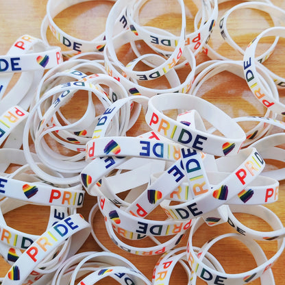 Bracelets Silicone LGBT — Lot de 20