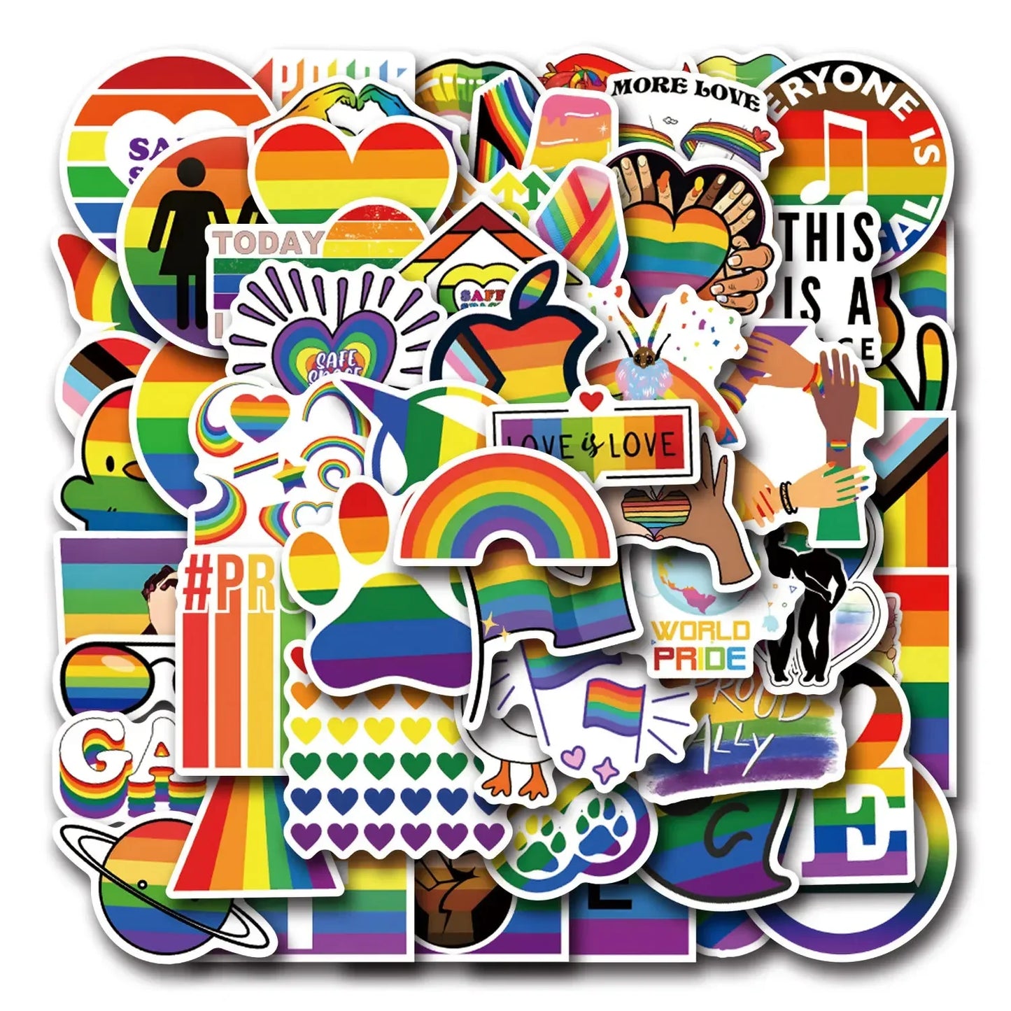 Autocollants LGBT — 110 stickers waterproof