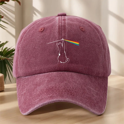 Casquette LGBT Chat Arc-en-ciel