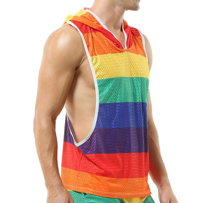 Débardeur LGBT à Capuche — Arc-en-ciel