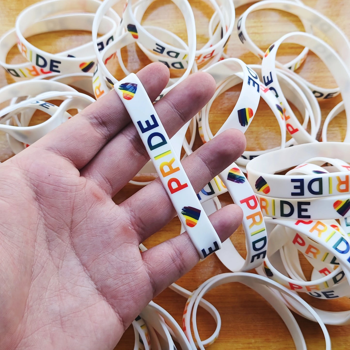 Bracelets Silicone LGBT — Lot de 20