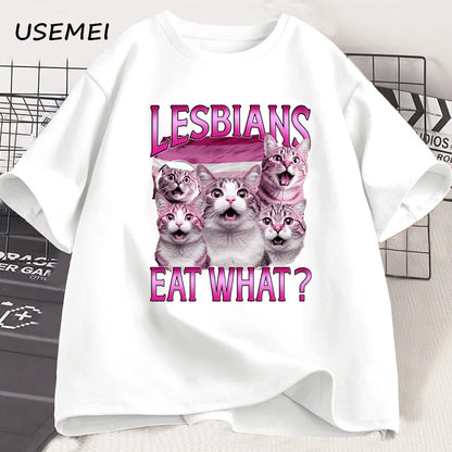 T-shirt Lesbien — Wait... Lesbians Eat What