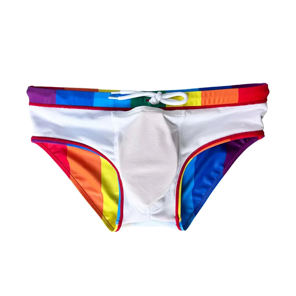 Maillot de Bain LGBT — Slip arc-en-ciel