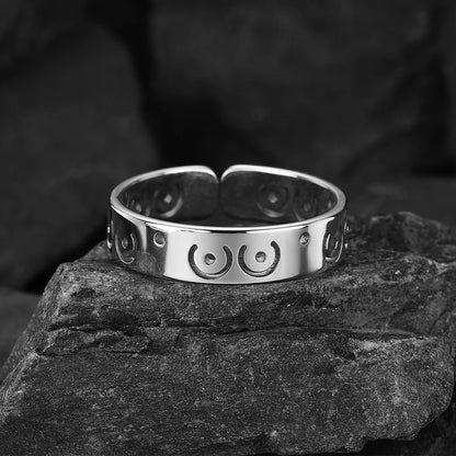 Bague LGBT Poitrine Argent