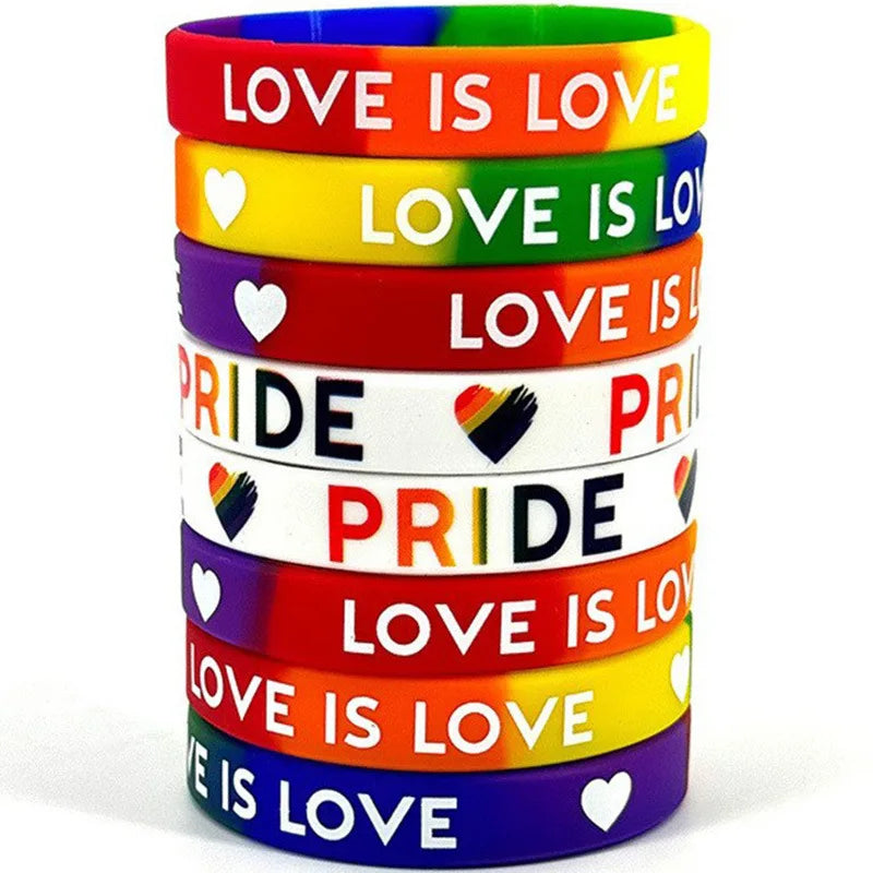 Bracelets Silicone LGBT — Lot de 20