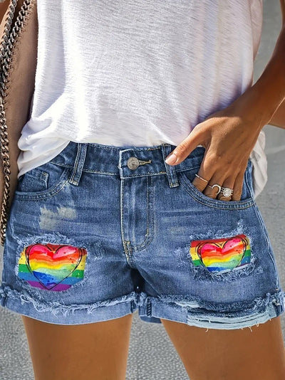 Short Jean LGBT Coeur Original