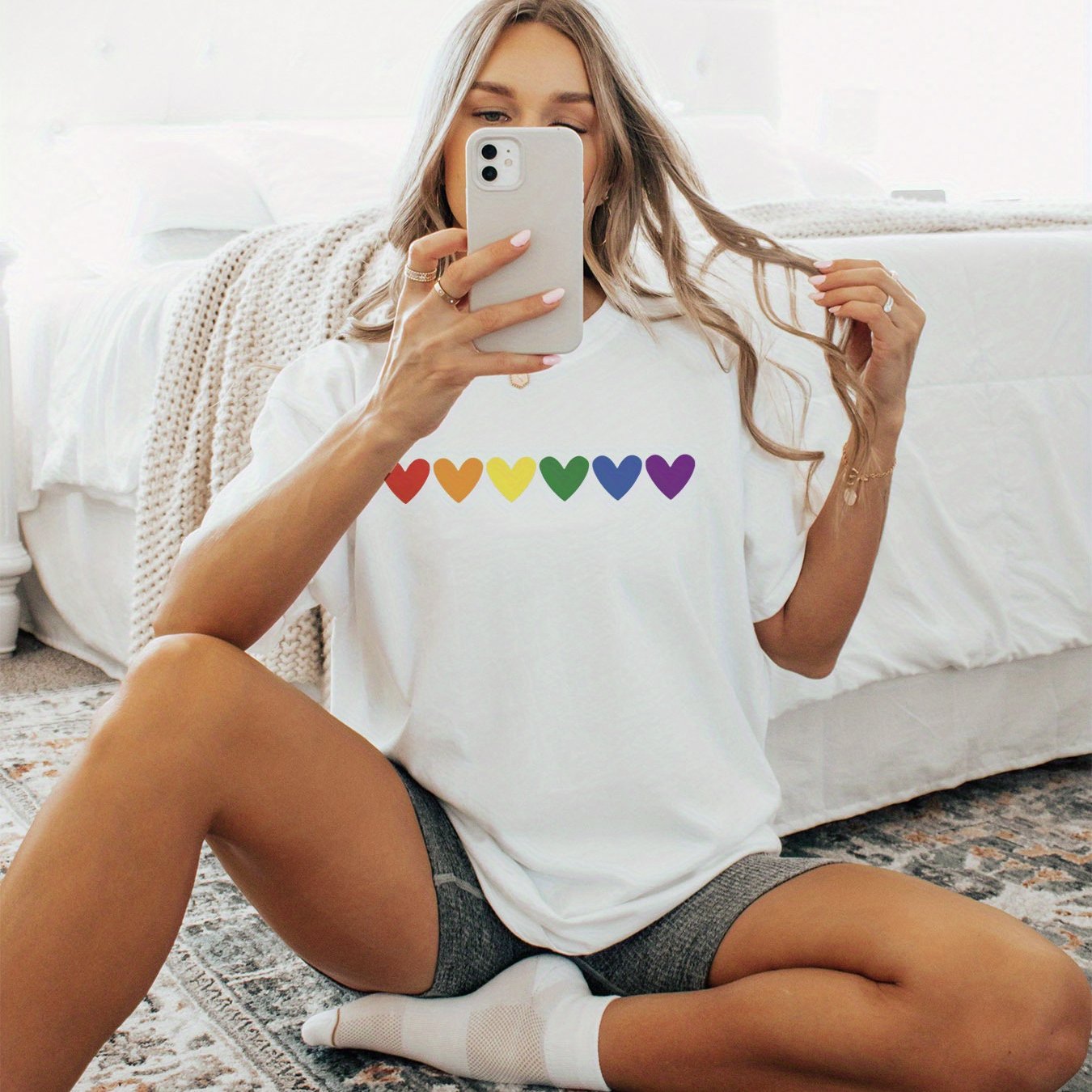 T-shirt LGBT Coeurs