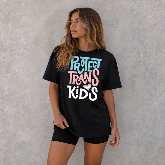 T-shirt Transgenre Protect Trans Kids