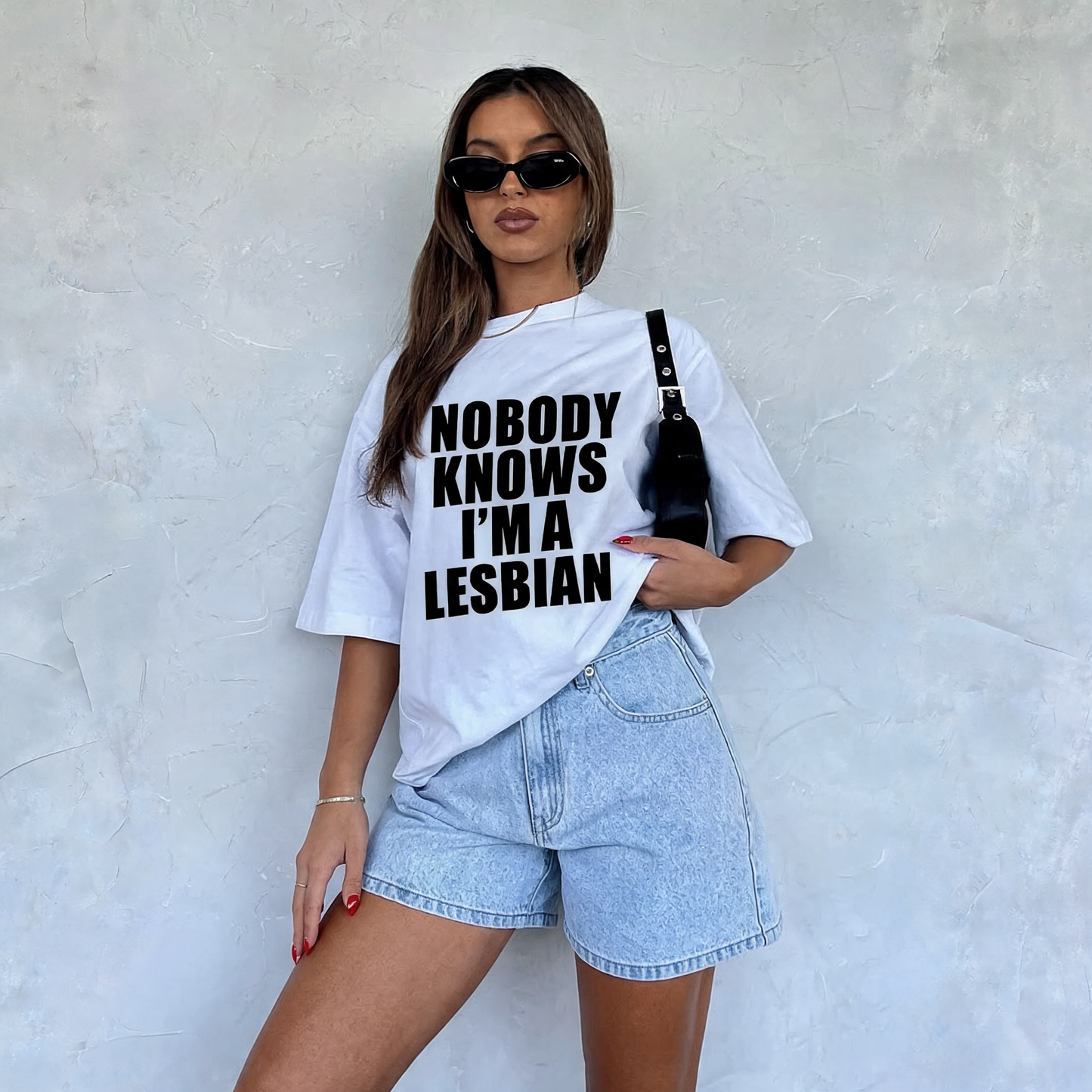 T-shirt Lesbien Nobody Knows I Am A Lesbian