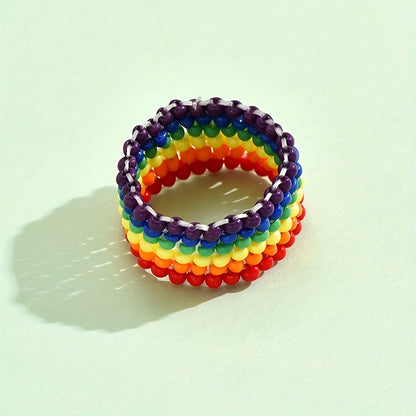 Bague LGBT — Perles