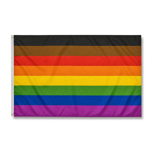Drapeau LGBT à huit couleurs, la version originale de 1978 avec le rose et le turquoise