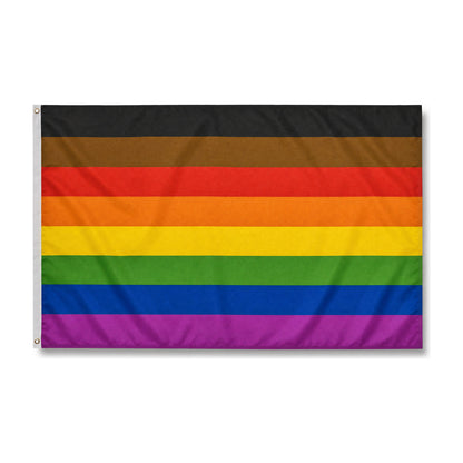 Drapeau LGBT à huit couleurs, la version originale de 1978 avec le rose et le turquoise
