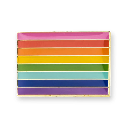 Pins drapeau arc-en-ciel original de 1978, huit bandes dont rose et turquoise