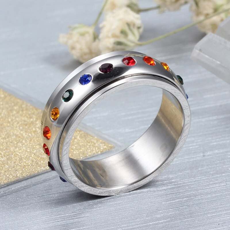 Bague LGBT — Pierres