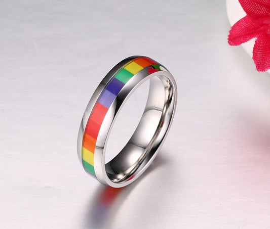 Bague LGBTQIA à Carreaux