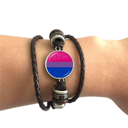 Bracelet Bisexuel — Cuir