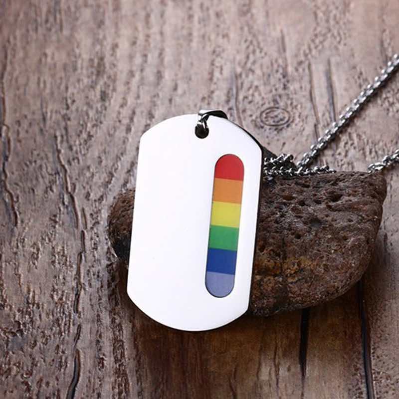 Collier LGBT — Plaque Militaire