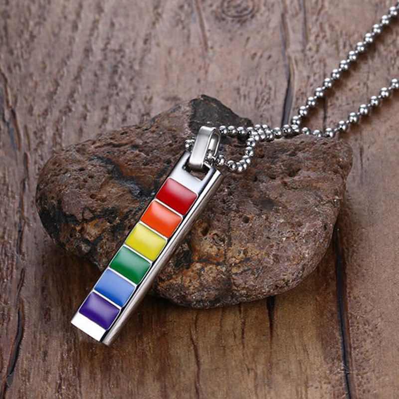 Collier Pendentif — Colonne Multicolore