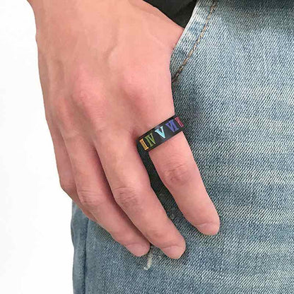 Bague LGBT — Chiffres Romains