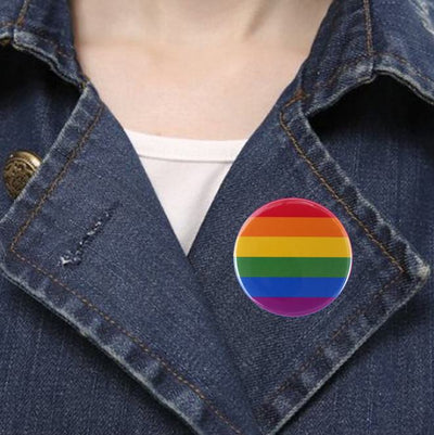 Badge LGBT <br/> Drapeau Arc-en-Ciel