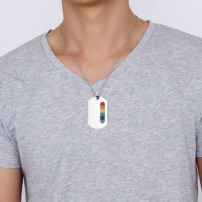 Collier LGBT — Plaque Militaire