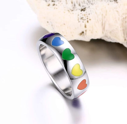 Bague LGBT — Coeurs