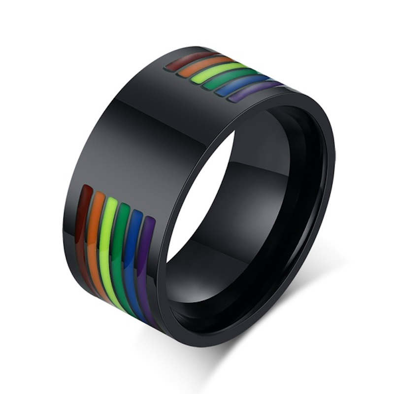 Bague Noir LGBT